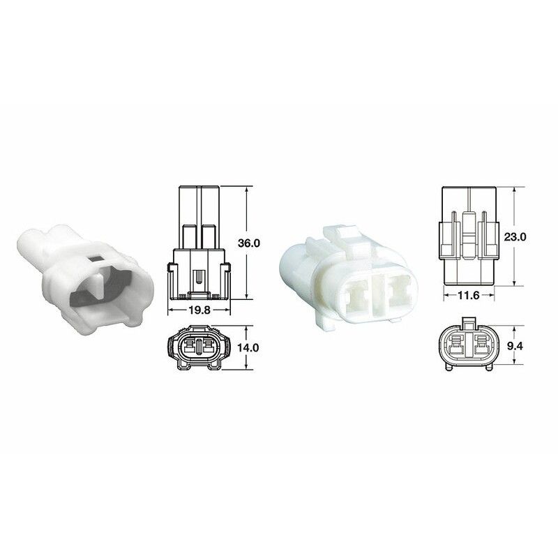Juego de conectores 2 vias Series 090 SMTO BIHR tipo original Ø0.85mm²/1.25mm² - 5 Juegos completo - motoscamaralweb.com