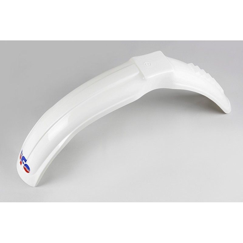 Guardabarros delantero universal UFO cross-enduro mediano blanco ME08003-W - motoscamaralweb.com