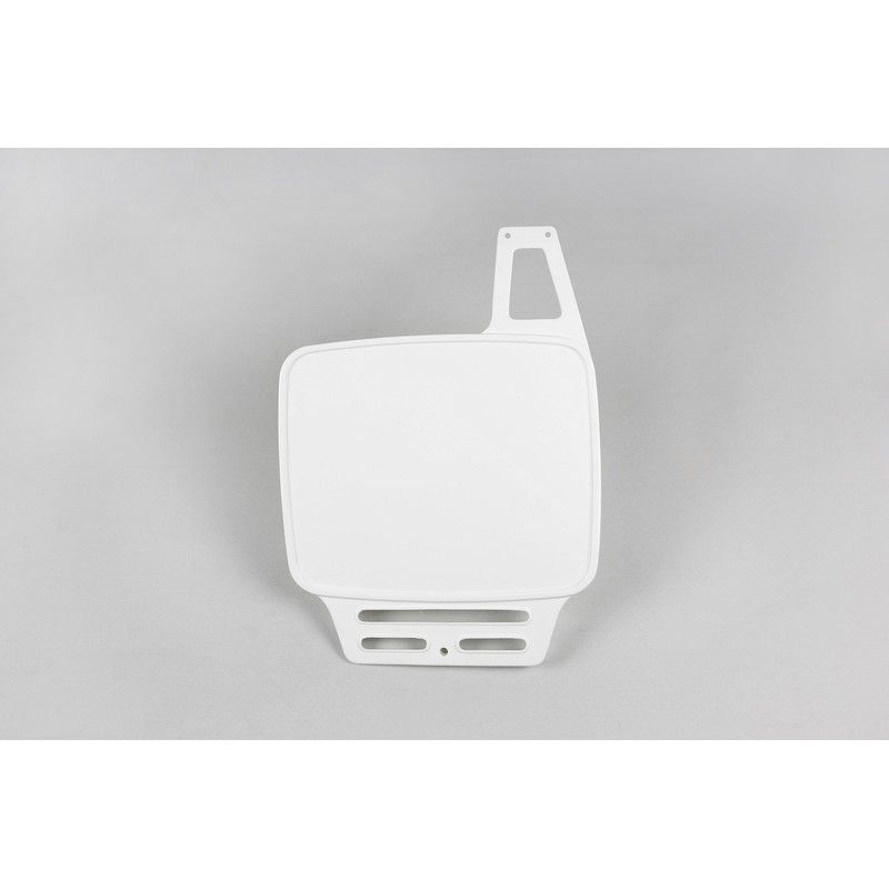 Portanúmeros universal UFO (1979-1989) blanco ME08045-W - motoscamaralweb.com