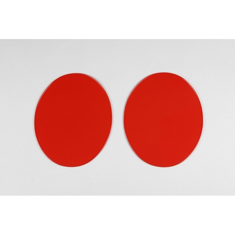 Portanúmeros universal UFO 2 uds- (desde 1970) rojo ME08048-B - motoscamaralweb.com