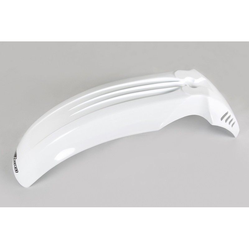 Guardabarros delantero universal UFO 500-600 cross-enduro blanco PA01014-041 - motoscamaralweb.com