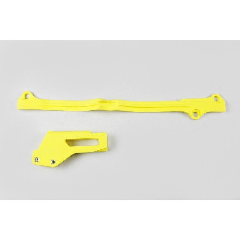 Guiacadenas + patín UFO Suzuki amarillo SU04924-102 - motoscamaralweb.com