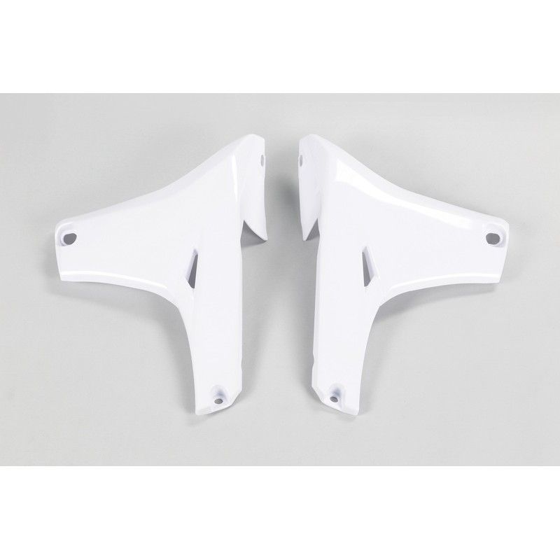 Plásticos laterales de radiador inferiores UFO Yamaha blanco YA04824-046 - motoscamaralweb.com