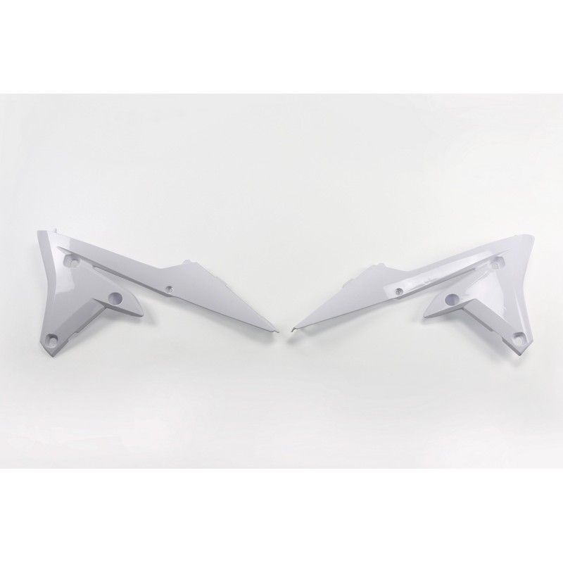 Plásticos laterales de radiador UFO Yamaha blanco YA04838-046 - motoscamaralweb.com