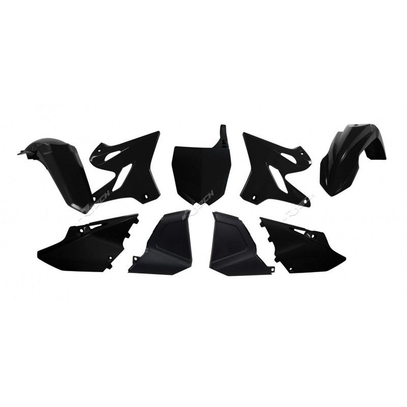 Kit de plástica RACETECH (6 piezas) - Negro - motoscamaralweb.com