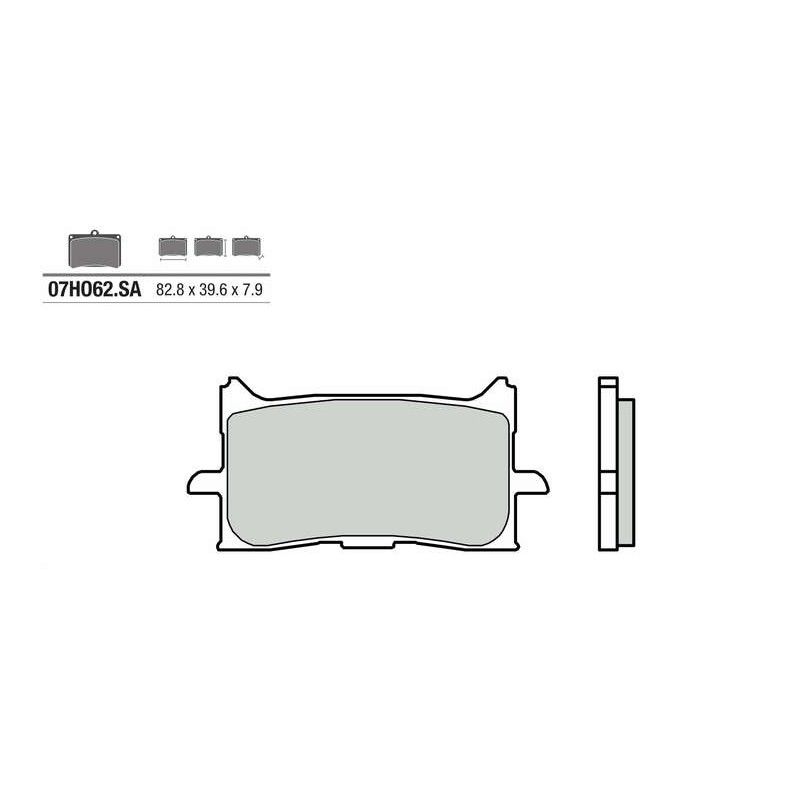 Pastillas de freno sinterizadas Brembo 07HO62SA - motoscamaralweb.com