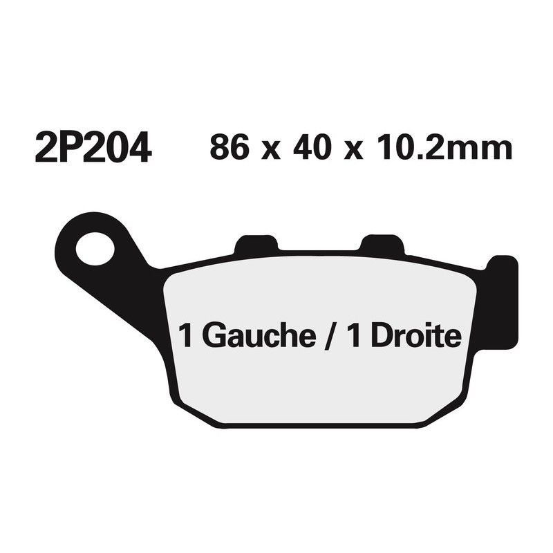 Juego pastillas de freno NISSIN 2P204NS Tra. XLV600/651 - motoscamaralweb.com