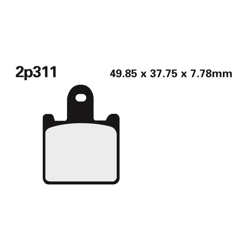 Juego pastillas de freno NISSIN 2P311ST ZX6R/Z1000 07 - motoscamaralweb.com