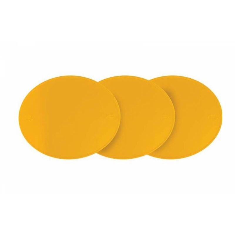 Portanumeros Preston Petty ovalado 28.6CM X 23.5cm Amarillo. x3 - motoscamaralweb.com