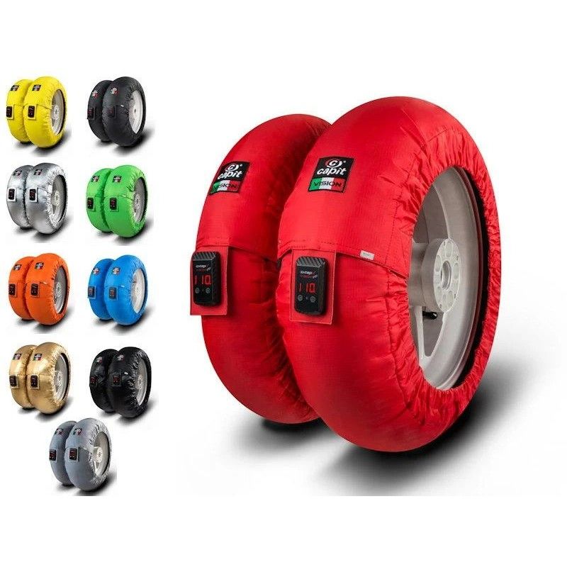 Calentadores CAPIT Suprema Vision Color azul (17 - Del.120/Tra.200/55) - motoscamaralweb.com