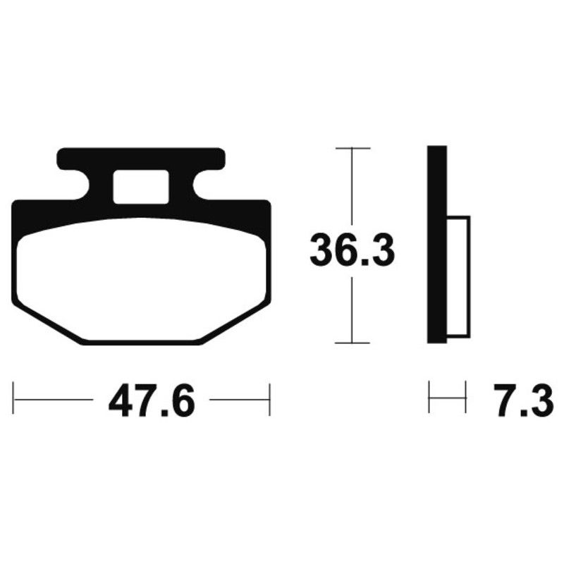 Pastillas de freno Tecnium MA128 Orgánicas - motoscamaralweb.com