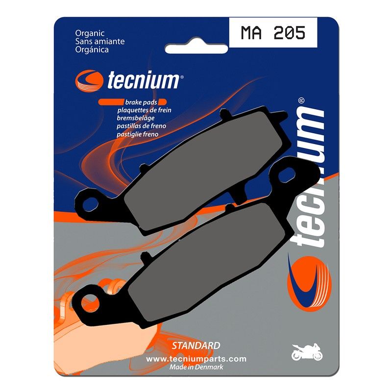 Pastillas de freno Tecnium MA205 Orgánicas - motoscamaralweb.com