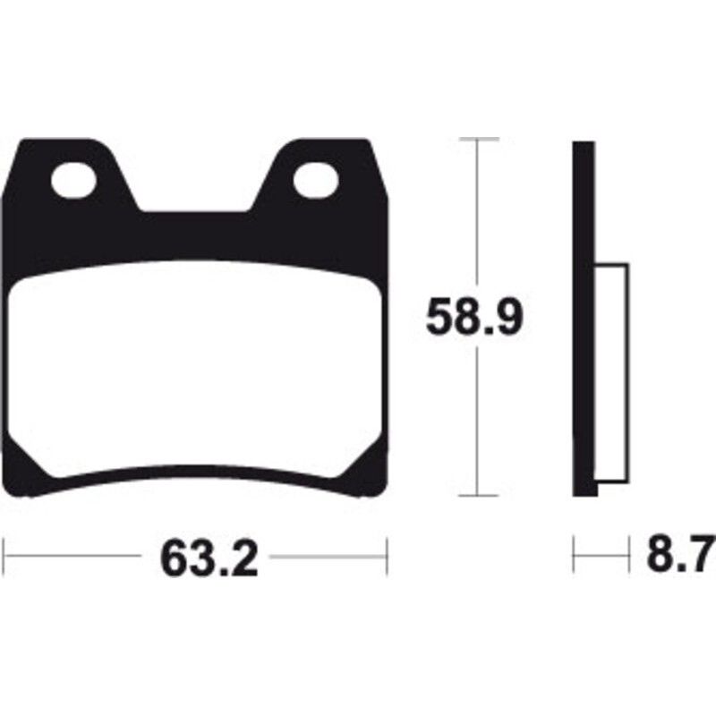 Pastillas de freno Tecnium MA270 Orgánicas - motoscamaralweb.com