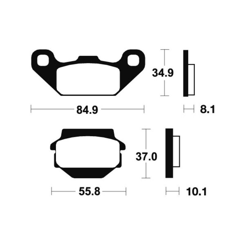 Pastillas de freno Tecnium MOR91 Sinterizadas racing - motoscamaralweb.com