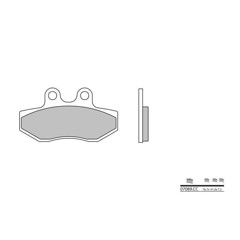 Pastillas de freno orgánicas Brembo 07089 - motoscamaralweb.com