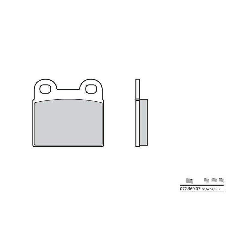 Pastillas de freno orgánicas Brembo 07GR6007 - motoscamaralweb.com