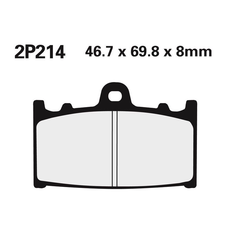 Juego pastillas de freno NISSIN 2P214NS Del. RGV250 89 - motoscamaralweb.com