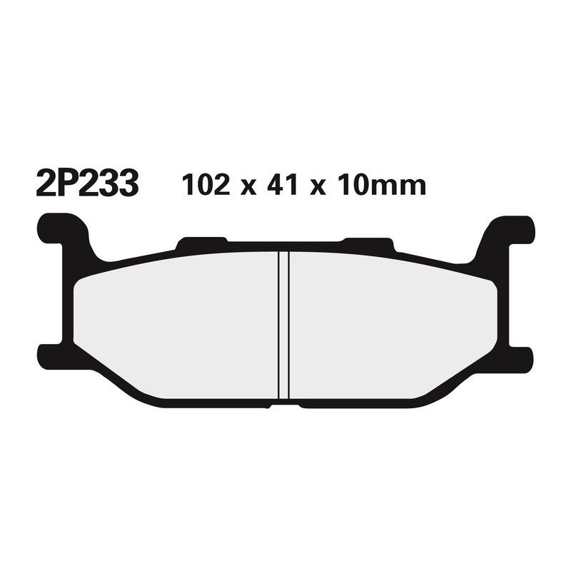 Juego pastillas de freno NISSIN 2P233NS Del. XJ600 91-97 - motoscamaralweb.com