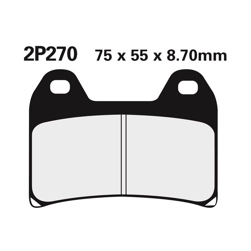 Juego pastillas de freno NISSIN 2P270ST Del. RS250 97-02 - motoscamaralweb.com