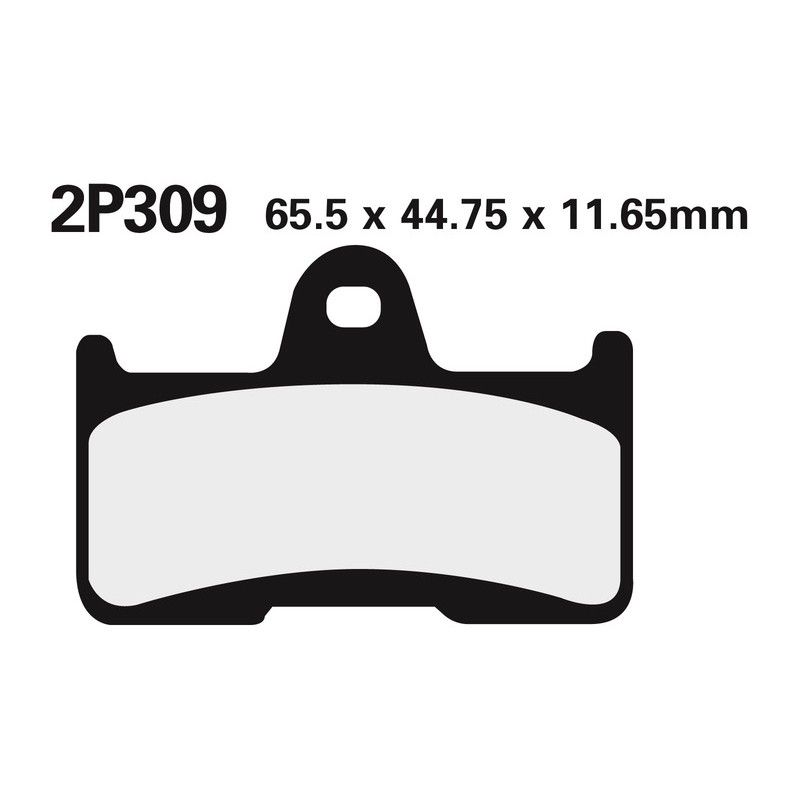 Juego pastillas de freno NISSIN 2P309GS Tra. LX700-4A QUAD - motoscamaralweb.com