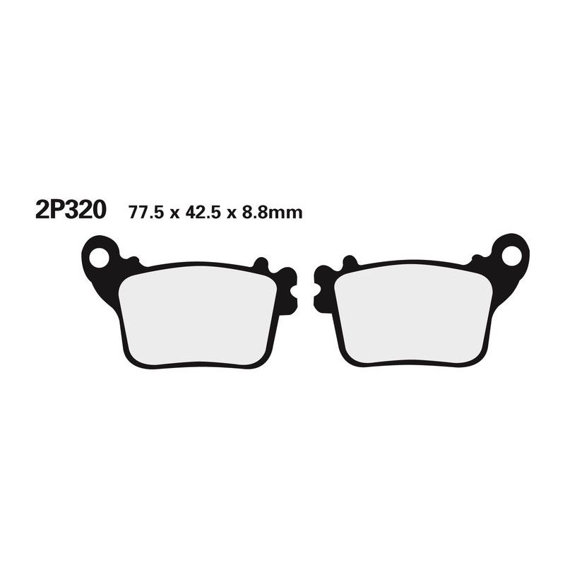 Juego pastillas de freno NISSIN 2P320ST Tra. CBR1000RR 06 - motoscamaralweb.com