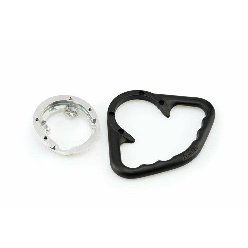 Asidero para depósito de gasolina A-Sider. Negro - motoscamaralweb.com