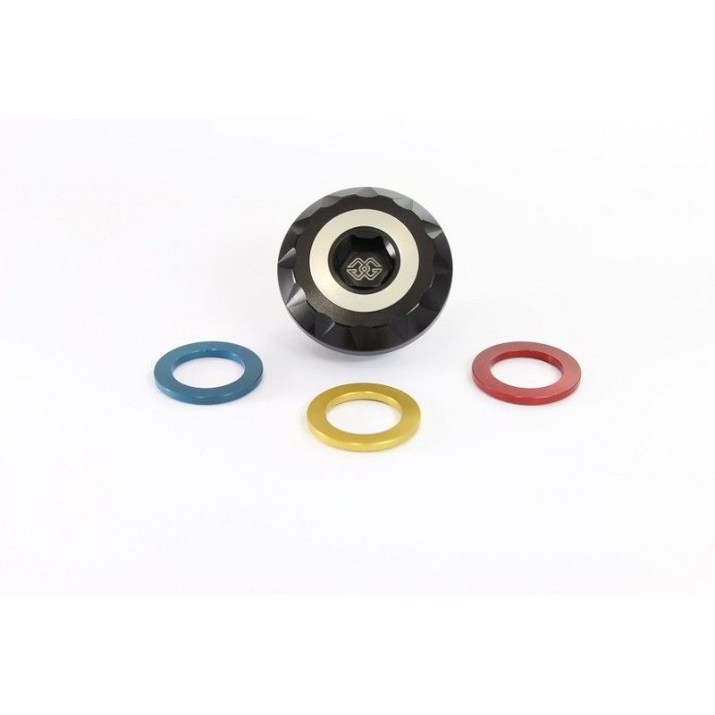 Tapón de llenado de aceite GILLES. M30x1.5. negro- motoscamaralweb.com