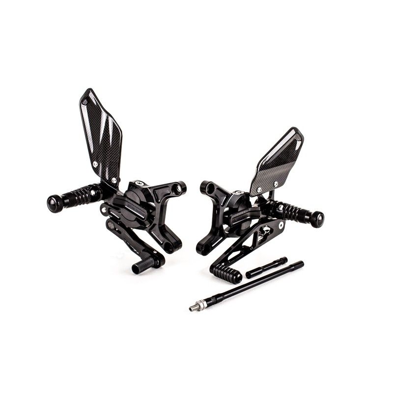 Estriberas retrasadas GILLES VCR38. negro - motoscamaralweb.com