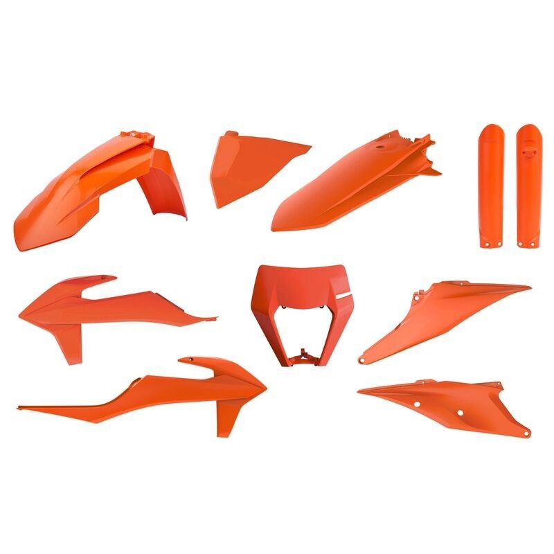 Kit de plásticos Polisport. KTM. naranja - motoscamaralweb.com
