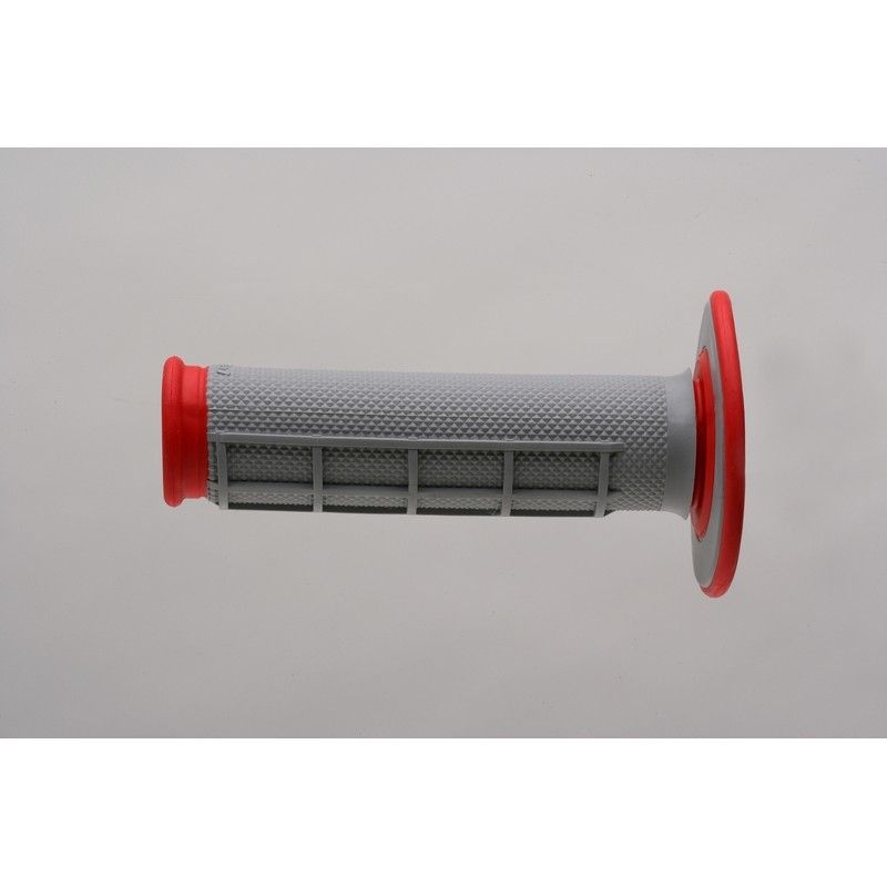 Puños Renthal Dual MX medio cuadradillo blando rojo G156- motoscamaral