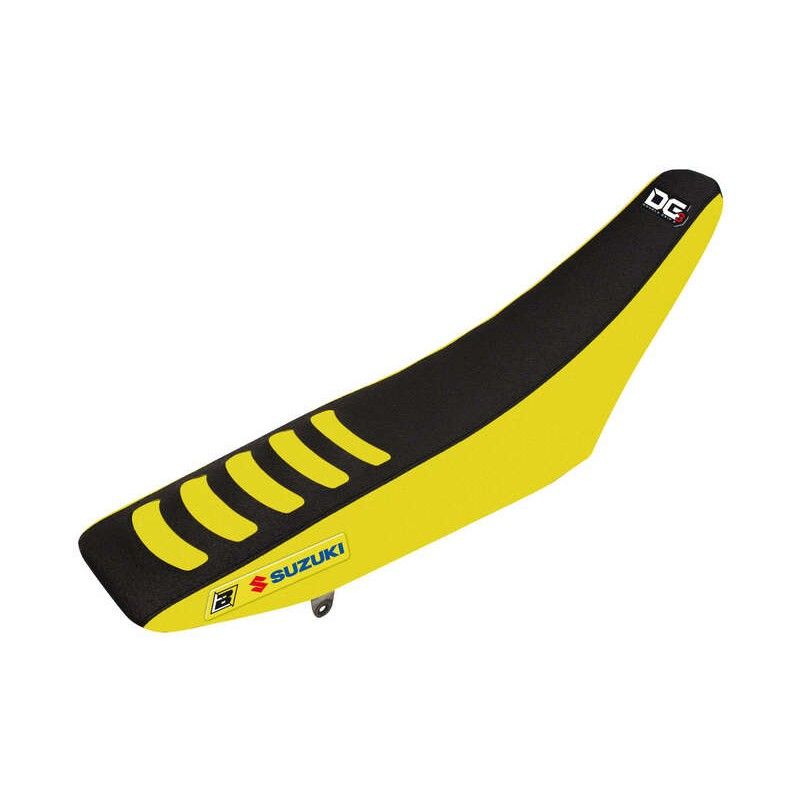 Funda de asiento Blackbird Doble agarre 3 Suzuki negro/amarillo 1328H - motoscamaralweb.com