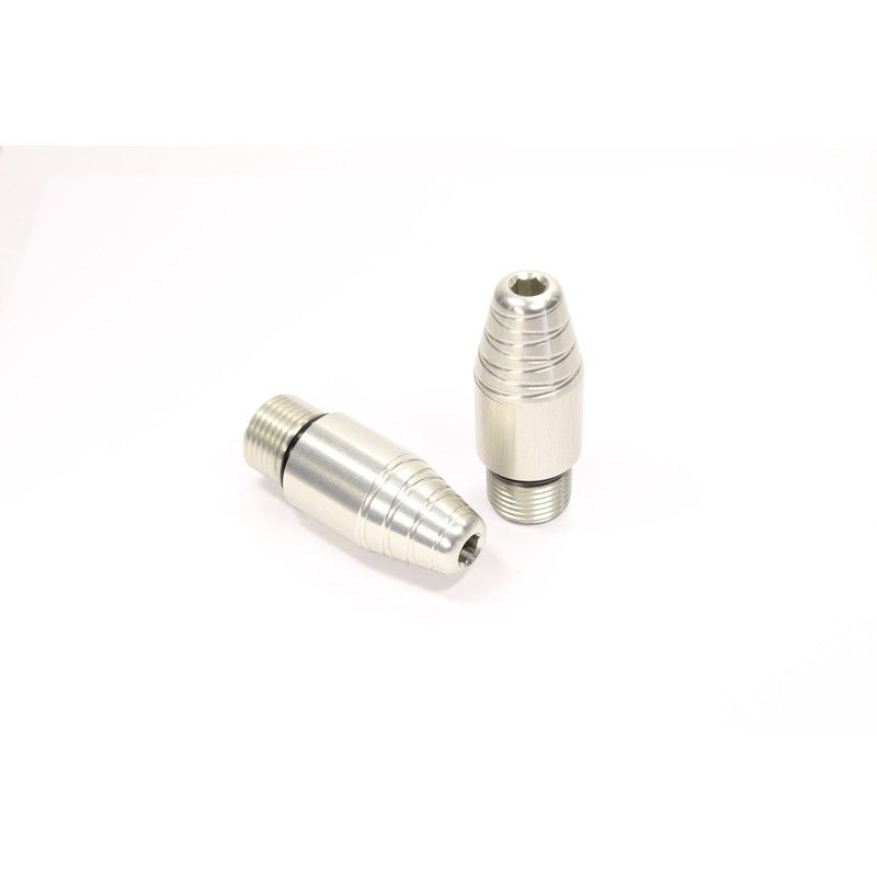 Contrapesos roscados de manillar GILLES TOOLING-2. plata - motoscamaralweb.com