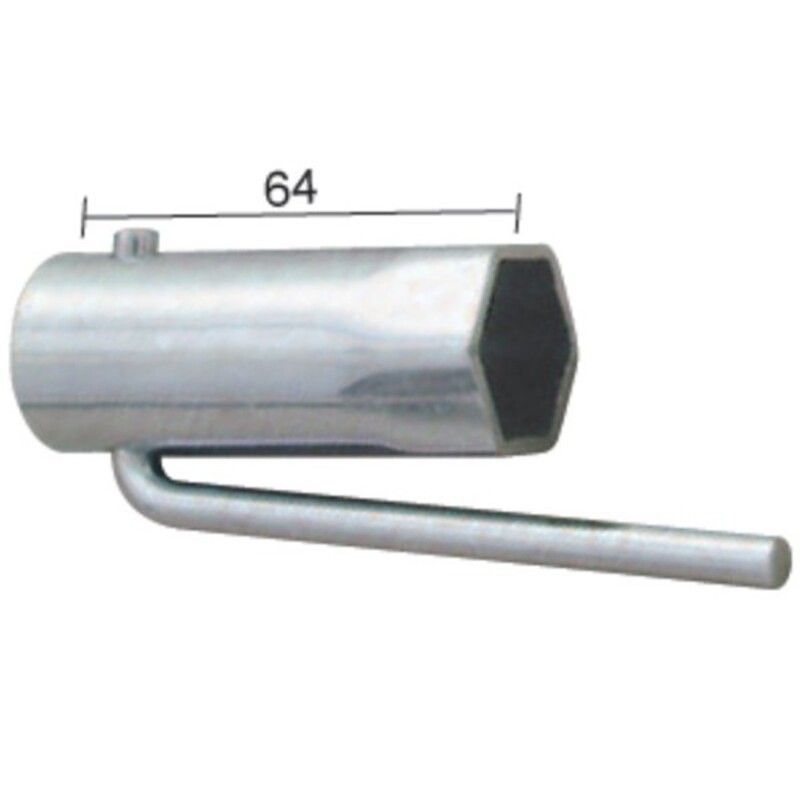 Llave de bujía para ciclomotores plegable hexágono 21mm BUZZETTI - motoscamaralweb.com