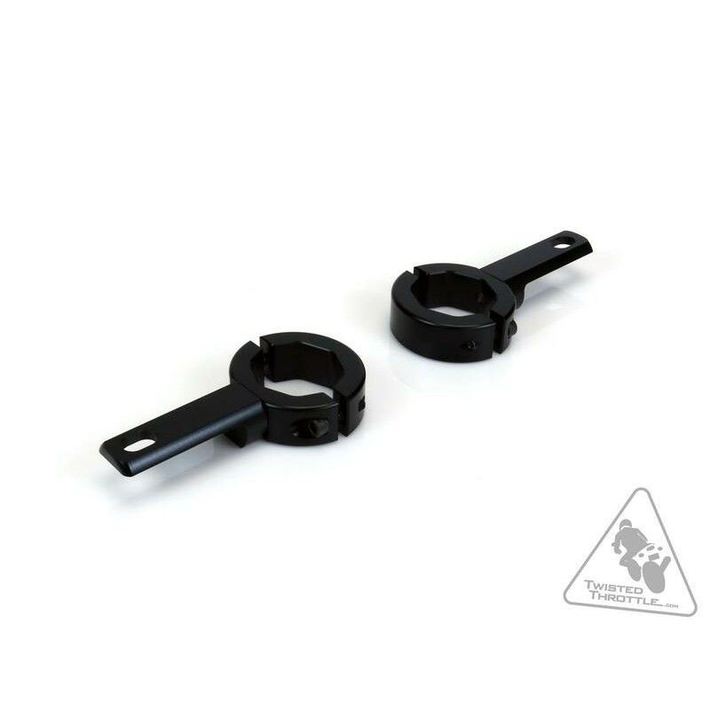 Soporte al chasis/defensas para luces Denali Ø32-38mm Color negro - motoscamaralweb.com