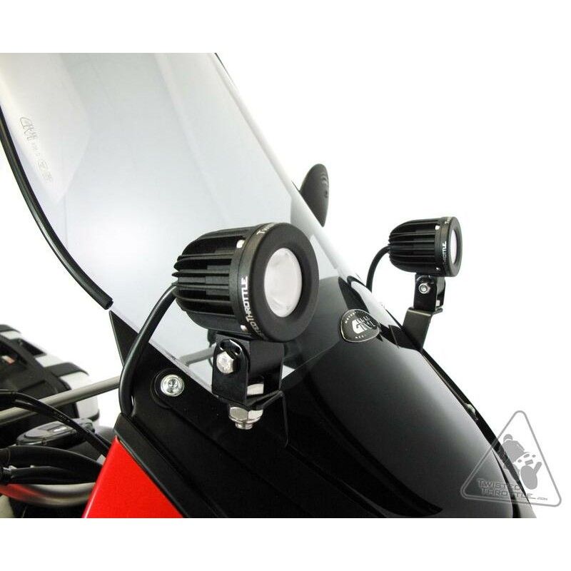 Soporte de luces Denali para Kawasaki KLR650 - motoscamaralweb.com