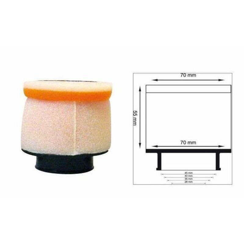 Filtro de aire TWIN AIR cilíndrico manguito Ø63mm - 158722 - motoscamaralweb.com