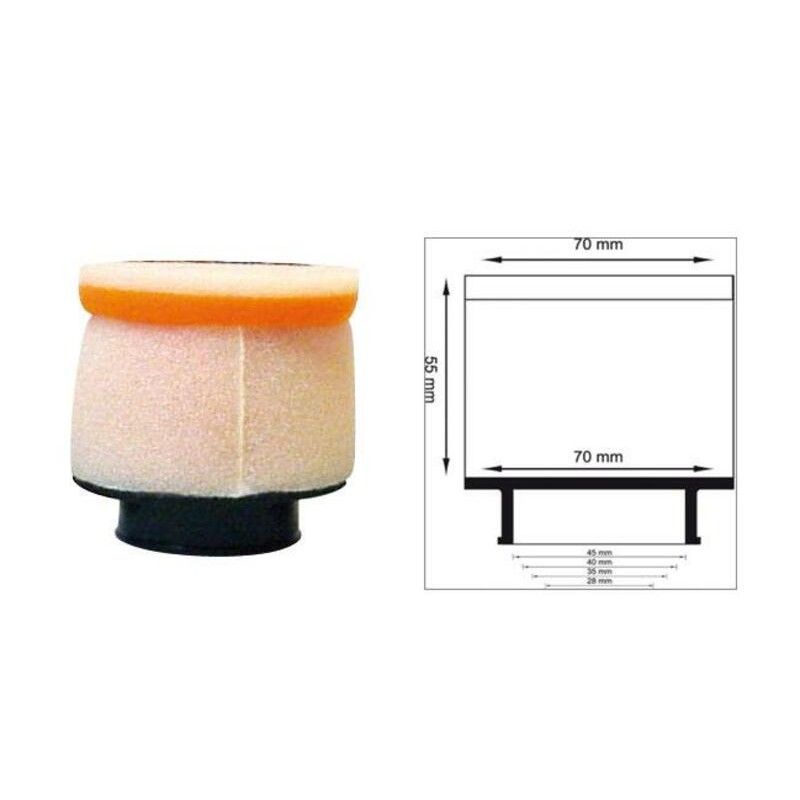 Filtro de aire TWIN AIR cilíndrico manguito Ø40mm - 158972 - motoscamaralweb.com