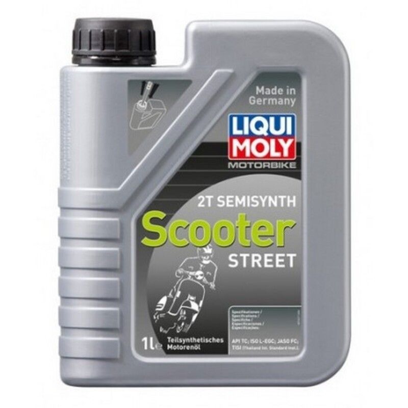 Botella de 1L aceite Liqui Moly 2T Semi-sintético mezcla Scooter - motoscamaralweb.com