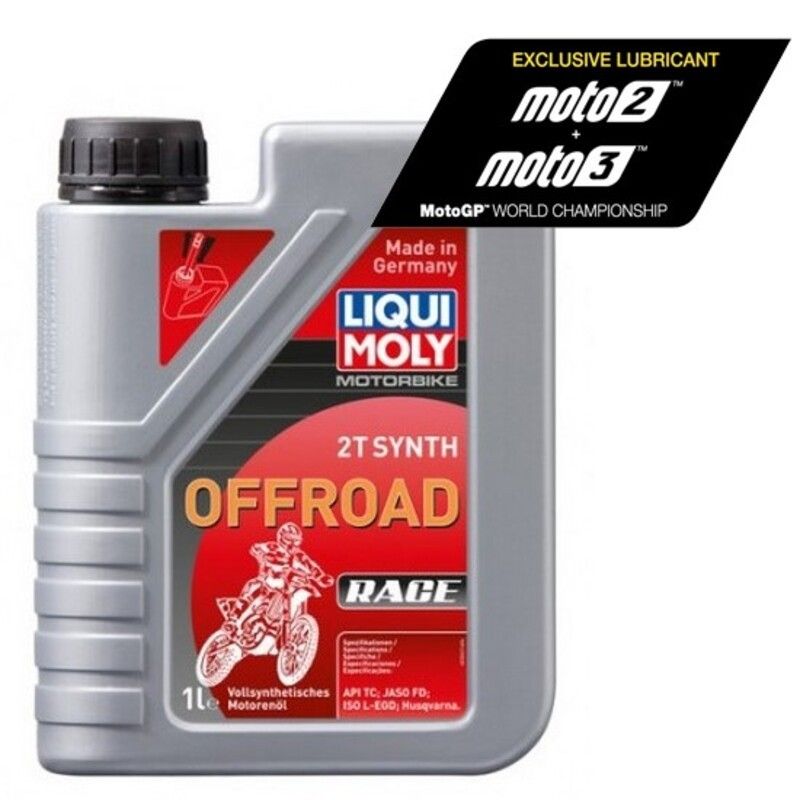 Botella de 1L aceite Liqui Moly 100% sintético 2T Off road - motoscamaralweb.com