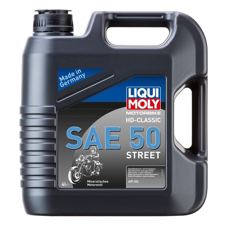 Garrafa 4L de aceite Liqui Moly HD-CLASSIC SAE50 STREET - motoscamaralweb.com