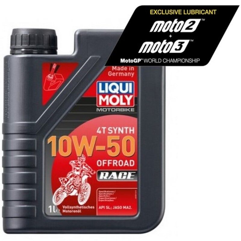 Botella de 1L aceite Liqui Moly 100% sintético 10W-50 Off road Race - motoscamaralweb.com