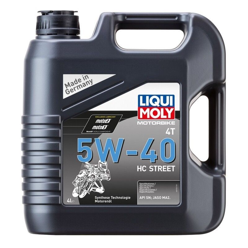 Garrafa 4L aceite Liqui Moly HC sintético 5W-40 STREET - motoscamaralweb.com