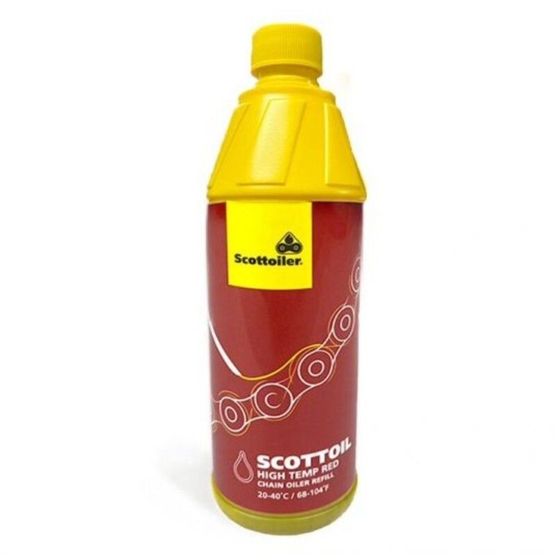 Lubricante alta temperatura SCOTTOILER Red para sistemas de lubricación de cadena - 500ml - motoscamaralweb.com