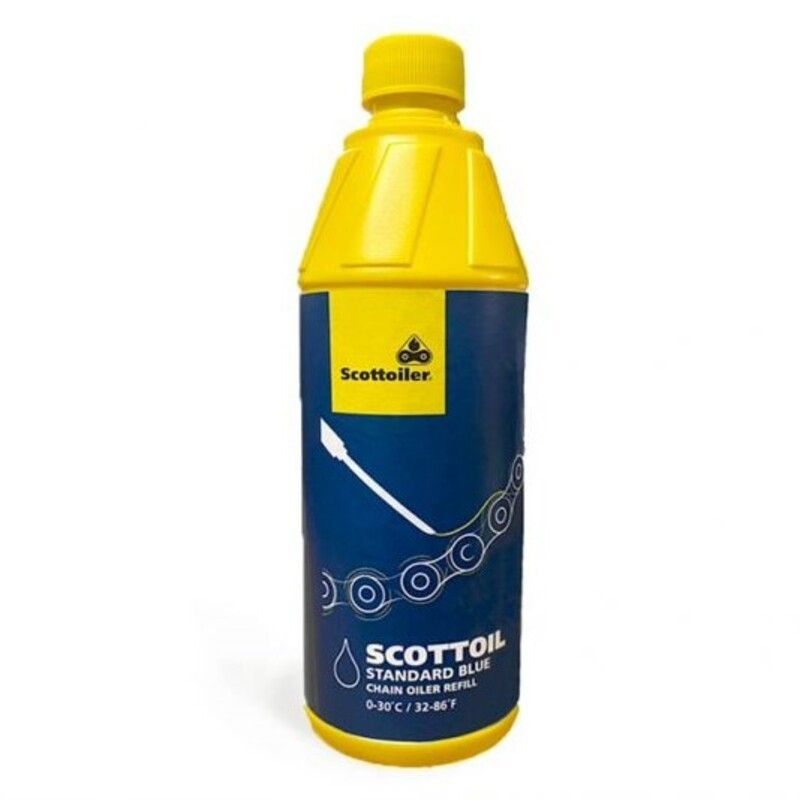 Lubricante estándar SCOTTOILER Blue para sistemas de lubricación de cadena - 500ml - motoscamaralweb.com