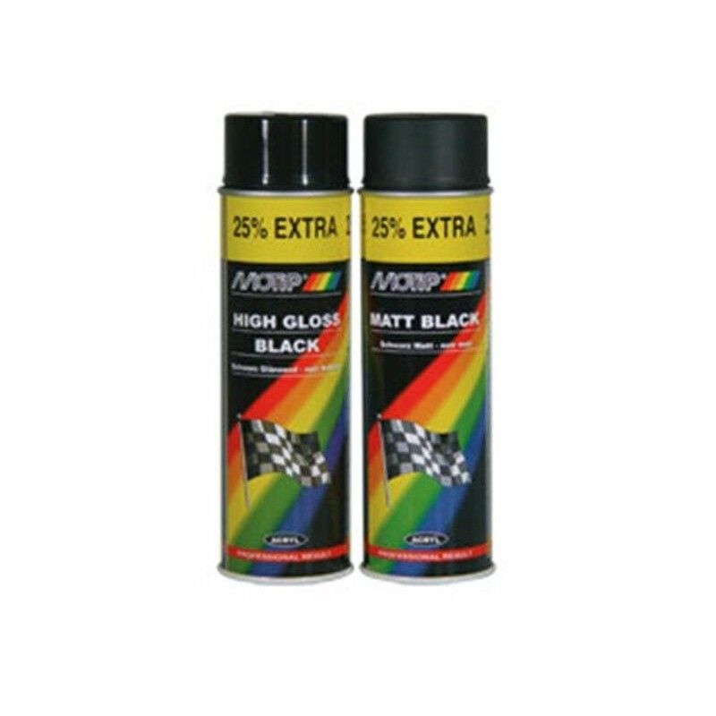 Pintura MOTIP negro brillante 500ML - motoscamaralweb.com