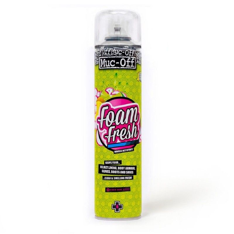 Espuma limpiador antibacteriano Muc-Off Helmet Foam Fresh Spray 400ml - motoscamaralweb.com
