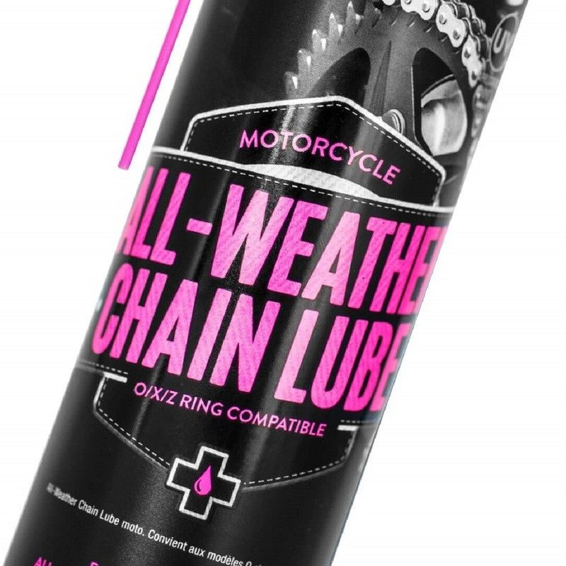 Grasa de cadena cerámica MUC-OFF All Weather Chain lube. spray 400 ml - motoscamaralweb.com