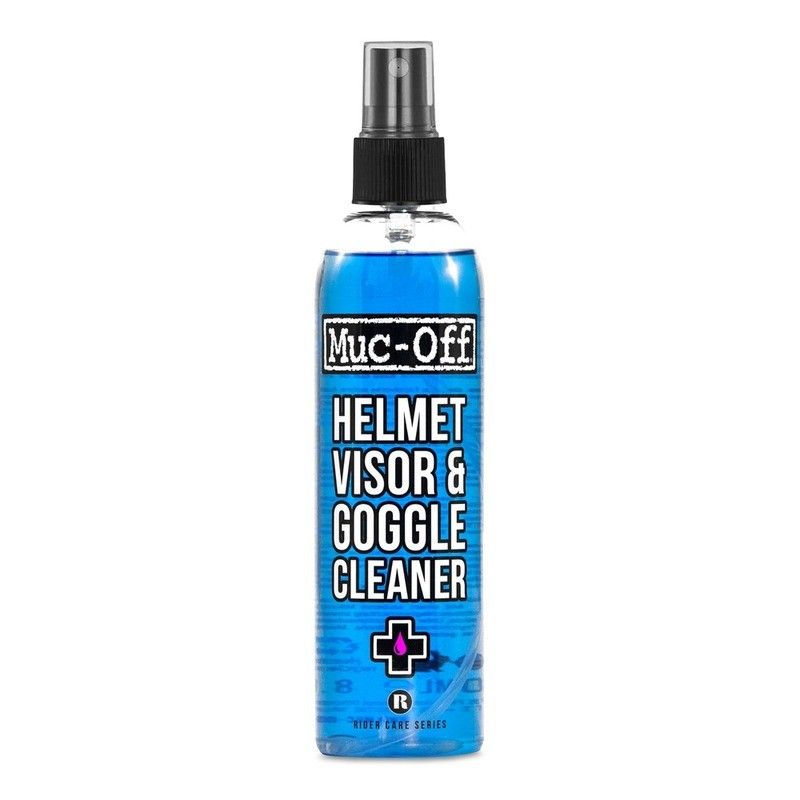 Limpiador antibacteriano de lentes y cascos Muc-Off Helmet &amp;amp; Visor Cleaner Bote 250ml - motoscamaralweb.com
