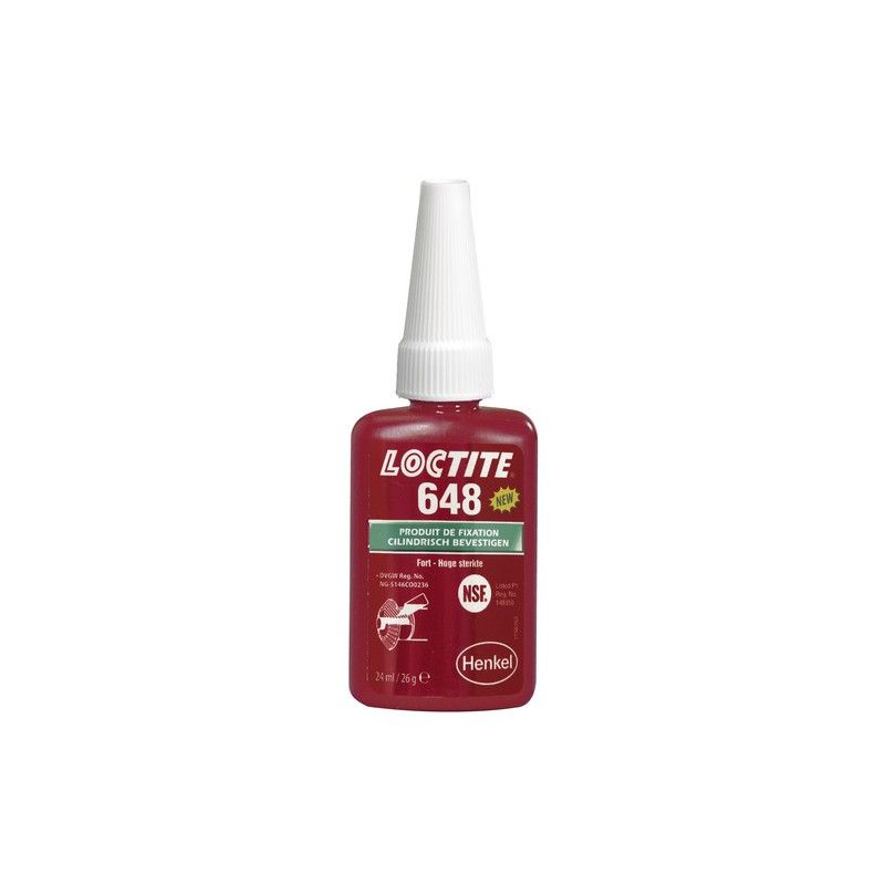 Compuesto de retención LOCTITE 648 botella 24ML - motoscamaralweb.com
