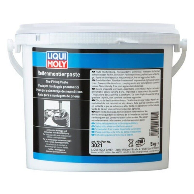Pasta para montaje de neumáticos LIQUI MOLY blanca 5kg - motoscamaralweb.com